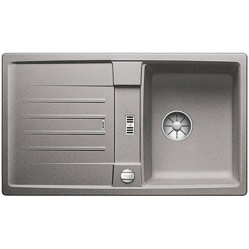 BLANCO LEXA 45S Zlewozmywak, korek automatyczny InFino, alumetalik 524902