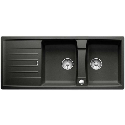 BLANCO Lexa 8 S Infino zlewozmywak Silgranit, z korkiem automatycznym, antracyt 524970