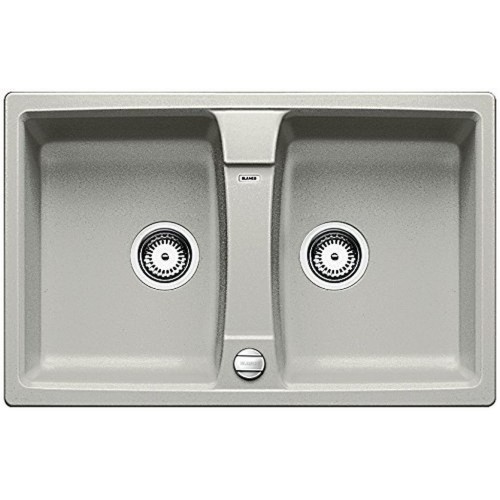BLANCO Lexa 8 drez Silgranit z korkiem automatycznym, perłowoszary 520560