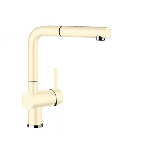 BLANCO LINUS-S bateria kuchenna, ceramika wanilia/chrom 516713