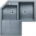 BLANCO METRA 9 E Silgranit® zlewozmywak z korkiem automatycznym, alumetalik 515557