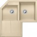 BLANCO METRA 9 E Silgranit® zlewozmywak z korkiem automatycznym, szampan 515560