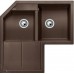 BLANCO METRA 9 E Silgranit® zlewozmywak z korkiem automatycznym, kawowy 515563