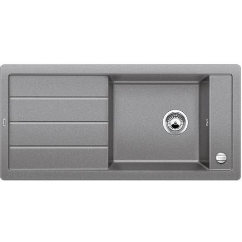 BLANCO MEVIT XL 6 S Silgranit® zlewozmywak z korkiem aut. alumetalik 518364