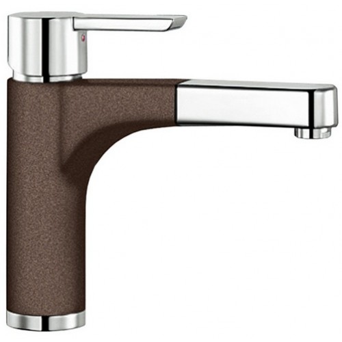 BLANCO Pylos-S Silgranit®Look Bateria kuchenna kawa/chrom 514935