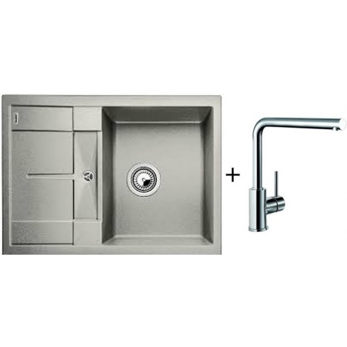 BLANCO Set Zlewozmywak METRA 45 S Silgranit® perłowoszary + bateria MILA BLANCO Set Zlewozmywak METRA 45 S Silgranit® perłowoszary + bateria MILA