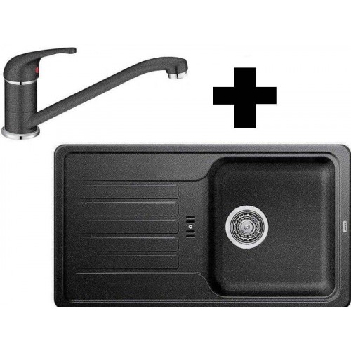 BLANCO SET FAVOS MINI + bateria kuchenna DARAS, antracyt