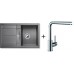 BLANCO SET METRA 45 S Compact Silgranit® szarośc skały + bateria kuchenna MILA