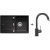 BLANCO SET ZIA 45 S Silgranit® antracyt + bateria kuchenna MIDA antracyt