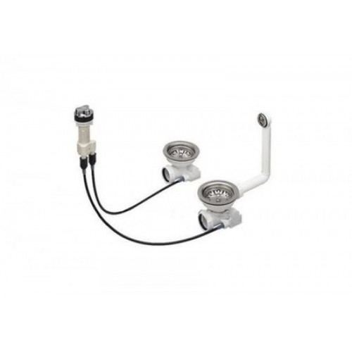 Blanco Syfon do zlewów Lexa, 2×3,5" 221496