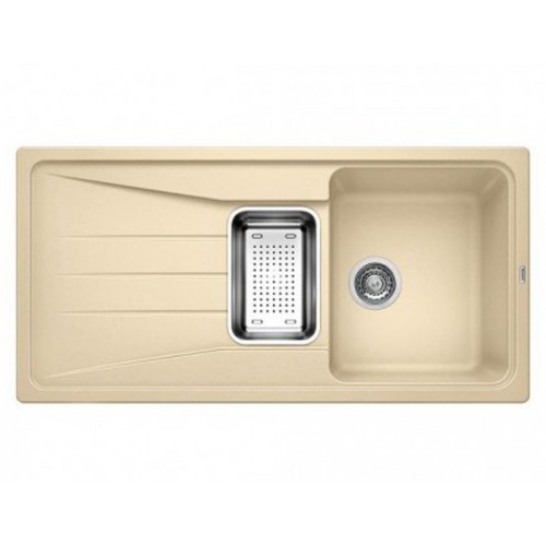 BLANCO Sona 6 S Zlewozmywak bez korka aut. z odsączarką, szampan 519685