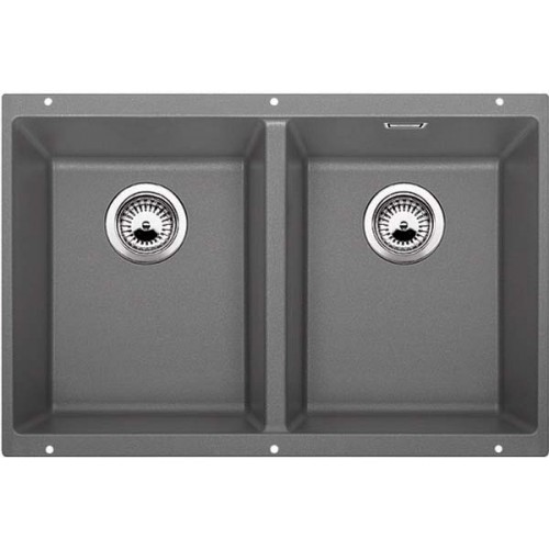 BLANCO Subline 350/350-U Zlewozmywak Silgranit z korkiem aut. alumetalik 516286