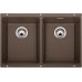 BLANCO Subline 350/350-U Zlewozmywak Silgranit z korkiem aut. kawowy 516292