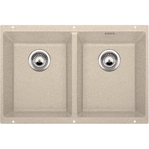 BLANCO Subline 350/350-U Zlewozmywak Silgranit z korkiem aut. piaskowy 516290 BLANCO Subline 350/350-U Zlewozmywak Silgranit z korkiem aut. piaskowy 516290