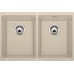 BLANCO Subline 350/350-U Zlewozmywak Silgranit z korkiem aut. piaskowy 516290 