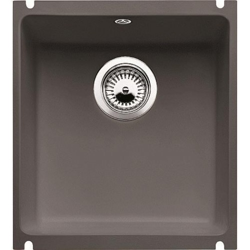 BLANCO SUBLINE 375-U zlewozmywak ceramiczny szarość aluminium z korkiem aut.516040