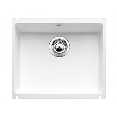 BLANCO SUBLINE 500-U zlewozmywak ceramiczny biały połysk z korkiem automatycznym 514513