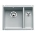 BLANCO SUBLINE 350/150 U zlewozmywak ceramiczny szarość aluminium z korkiem aut. 514528