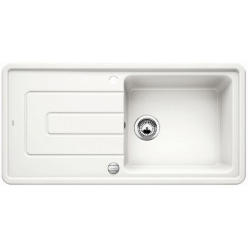 BLANCO Tolon XL 6 S PuraPlus® Zlewozmywak ceramiczny z korkiem aut. biały połysk 520321