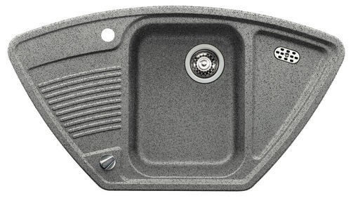 BLANCO VIVA 9 E Silgranit® zlewozmywak z korkiem aut. alumetalik 511695