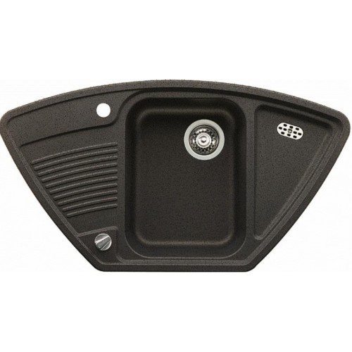 BLANCO VIVA 9 E Silgranit® zlewozmywak z korkiem aut. antracyt 510426