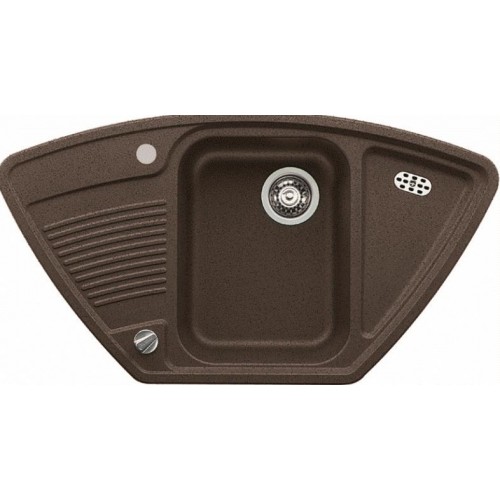 BLANCO VIVA 9 E Silgranit® zlewozmywak z korkiem aut. kawa 515014