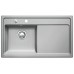 BLANCO ZENAR 45 S zlewozmywak ceramiczny szarość aluminium z korkiem aut., lewy 517199