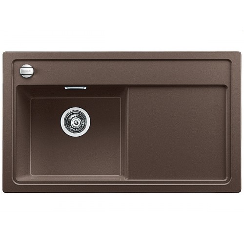BLANCO ZENAR 45 S Silgranit® zlewozmywak kawowy lewy z korkiem automatycznym 518475