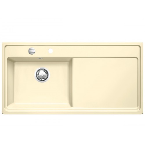 BLANCO ZENAR XL 6 S zlewozmywak ceramiczny wanilia z korkiem aut., lewy 517525