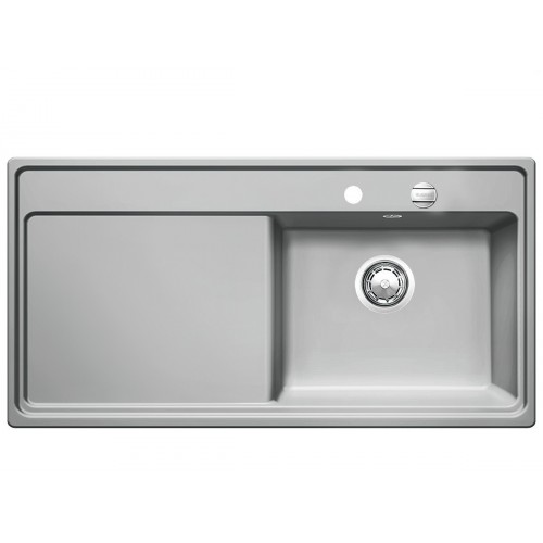 BLANCO ZENAR XL 6 S zlewozmywak ceramiczny szarość aluminium z korkiem aut., prawy 517530