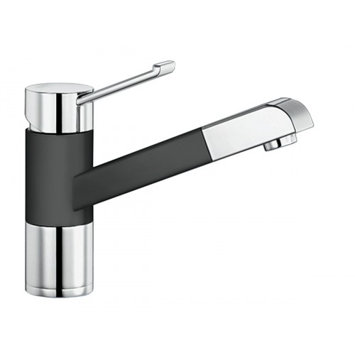 BLANCO Zenos-S Stylizowana na ceramikę bateria kuchenna czarna/chrom 517829