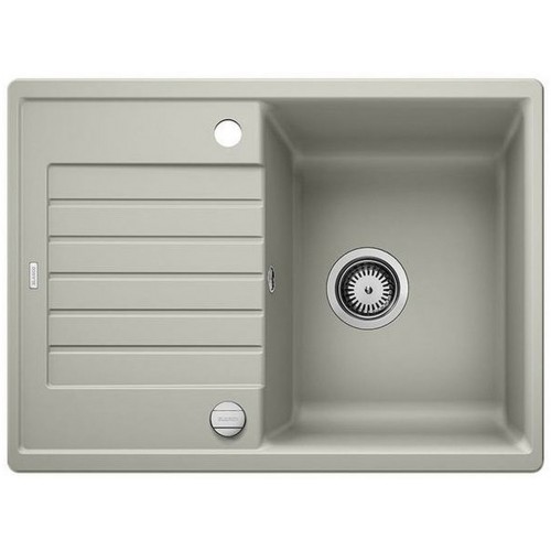 BLANCO ZIA 45 S Compact Silgranit PuraDur Perłowoszary, korek automatyczny 524714