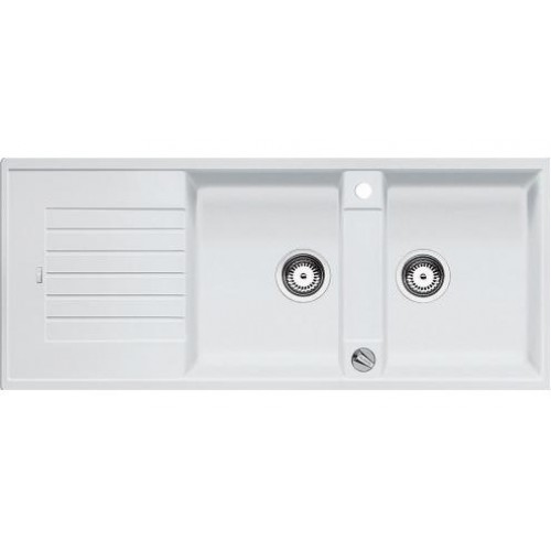 BLANCO ZIA 8 S Silgranit® zlewozmywak biały z korkiem automatycznym 515587