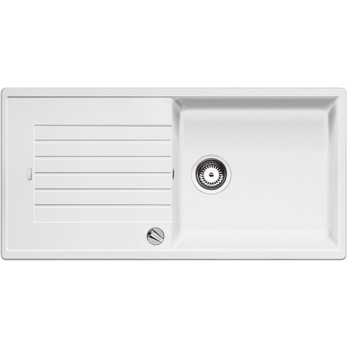 BLANCO Zia XL 6 S SILGRANIT® Zlewozmywak z korkiem automatycznym, biały 517561