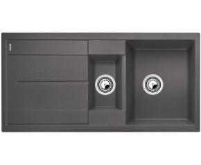 BLANCO METRA 6 S Silgranit PuraDur Szarość skały odwracalny 518878