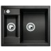 BLANCO METRA 6-F Silgranit PuraDur Antracyt odwracalny, korek auto. 519134