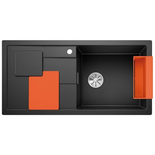 BLANCO SITY XL 6 S Silgranit PuraDur Czarny prawa, InFino, z akcesoriami orange 525967 BLANCO SITY XL 6 S Silgranit PuraDur Czarny prawa, InFino, z akcesoriami orange 525967