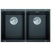 BLANCO SUBLINE 350/350-U Silgranit PuraDur Czarny, InFino 525987