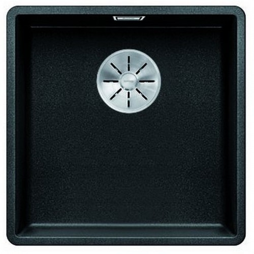BLANCO SUBLINE 400-F Silgranit PuraDur Czarny, InFino 525988