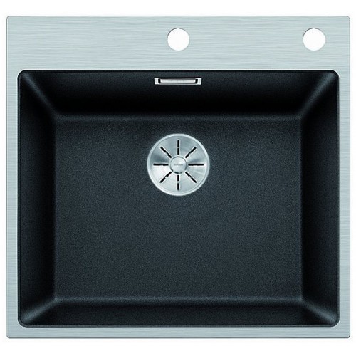 BLANCO SUBLINE 500-IF/A SteelFrame Silgranit PuraDur Czarny, InFino 526000
