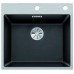 BLANCO SUBLINE 500-IF/A SteelFrame Silgranit PuraDur Czarny, InFino 526000
