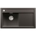 BLANCO ZENAR 45 S Silgranit PuraDur Czarny lewa, korek auto., InFino 526034