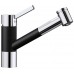 BLANCO TIVO-S Silgranit-Look Czarny/Chrom 526279
