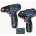 Bosch GSR 120-LI +Bosch GDR 120-LI (2x1.5Ah Walizka), 06019F0002