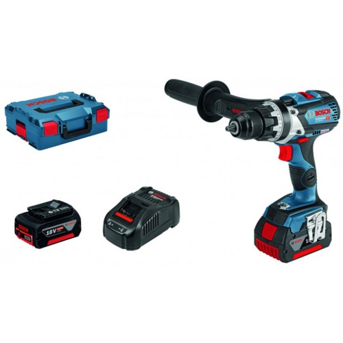 BOSCH GSR 18V-85 C Professional Aku wiertarko-wkrętarka, 2x Aku 5,0Ah, L-Boxx 06019G0100