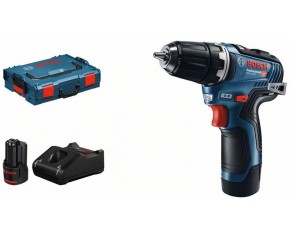 BOSCH GSR 12V-35 Wiertarko-wkrętarka akumulatorowa, 2x 12V 3.0Ah, L-Boxx 06019H8002