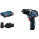 BOSCH GSR 12V-35 Wiertarko-wkrętarka akumulatorowa, 2x 12V 3.0Ah, L-Boxx 06019H8002