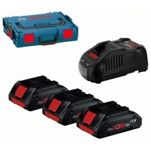 BOSCH 3x ProCORE18V 4.0Ah + GAL 1880 CV Zestaw profesjonalny, L-Boxx 0615990L1R