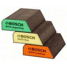 Bosch 3-częściowy zestaw gąbek szlifierskich 69 x 97 x 26 mm, M, F, SF 2608621252