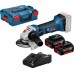 BOSCH GWS 18-125 V-LI Akumulatorowa szlifierka kątowa, 2x 4,0Ah 060193A30Y